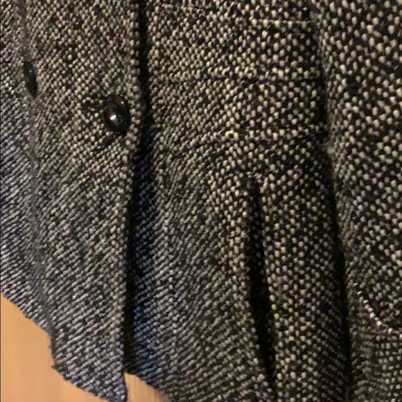 Tweed hoodie Pea Coat with spare buttons - Picture 2 of 8